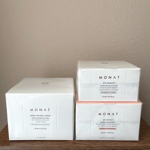 Monat Berry Scrub, Eye Smooth & Gentle Moisturizer